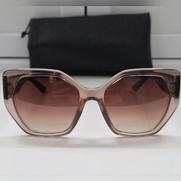 Guess GU7741 Oversized Geometric Sunglasses Tortoiseshell Brown 57-17-140 NEW main image 10